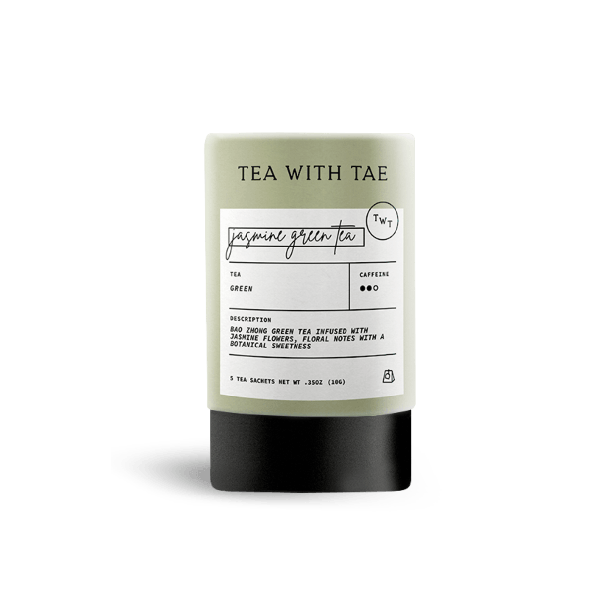 Jasmine Green Tea Mini Tea Tube (5 tea bags)